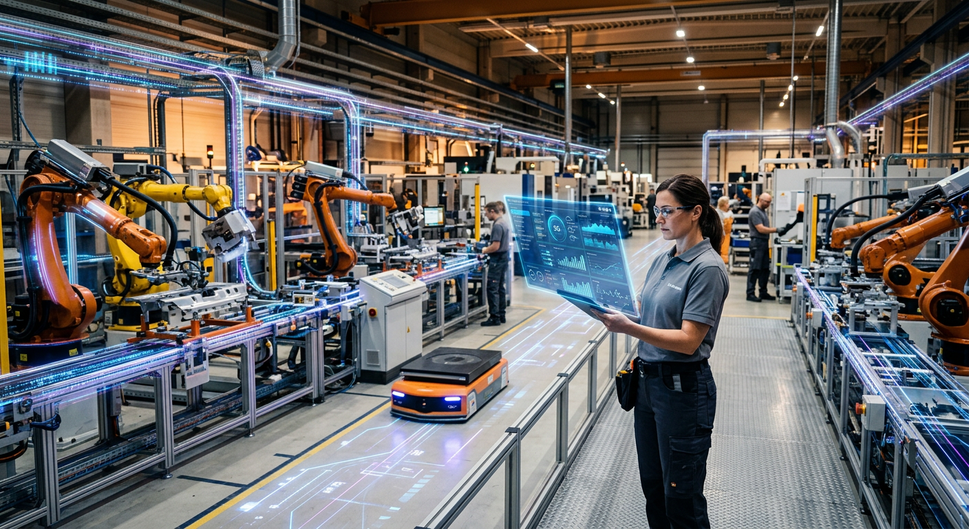 Imagem de destaque: 5G e IoT Industrial: A Revolução da Manufatura 4.0