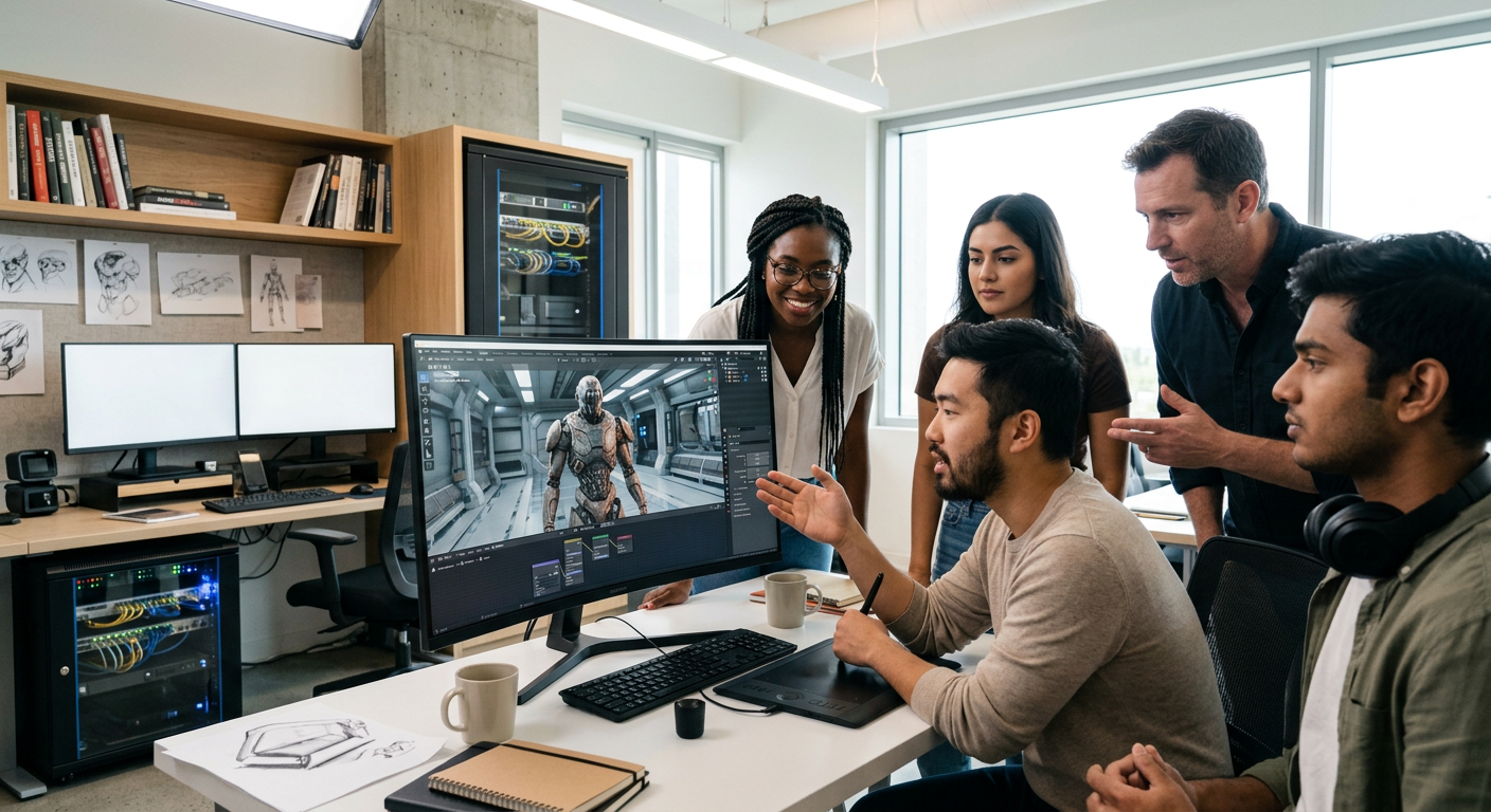 Imagem de destaque: Renderização em Nuvem: Otimize Produção com GPU sob Demanda