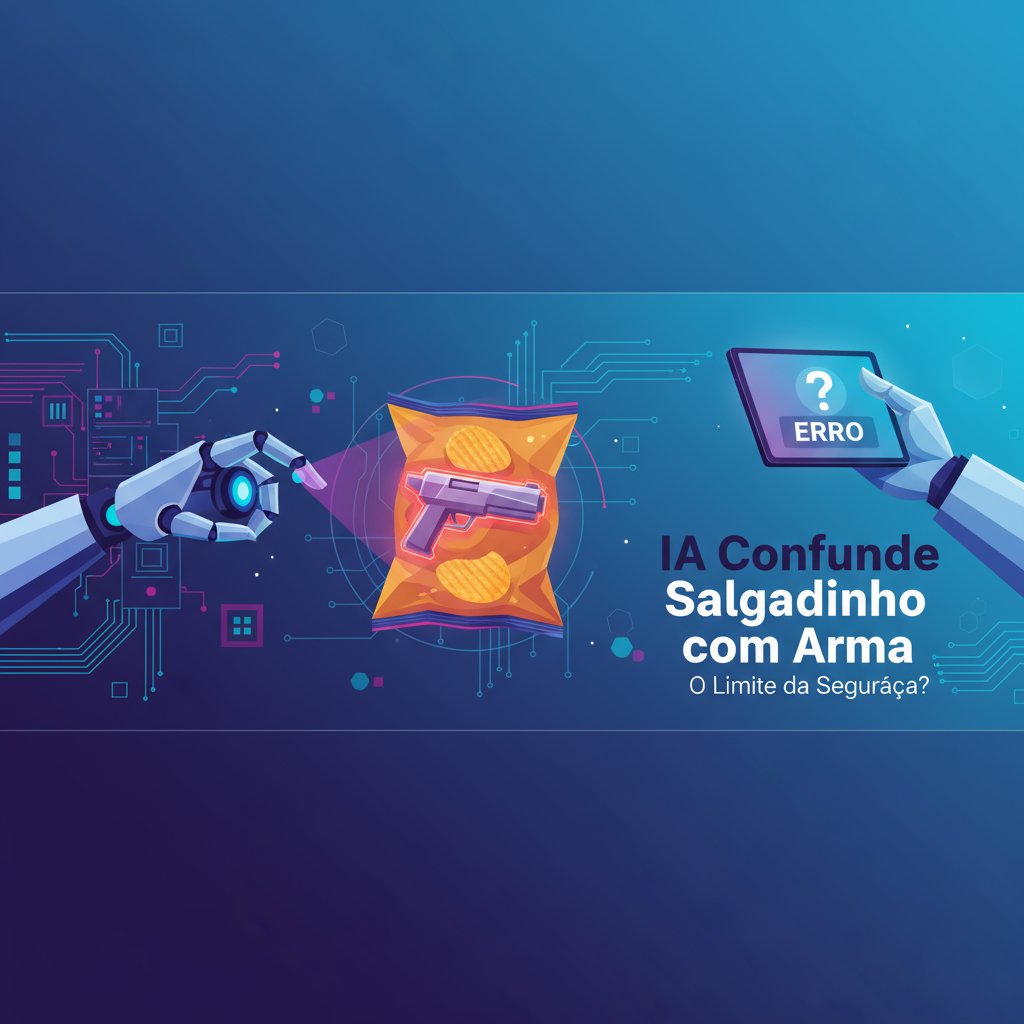 Imagem de destaque: IA Confunde Salgadinho com Arma: O Limite da Segurança?